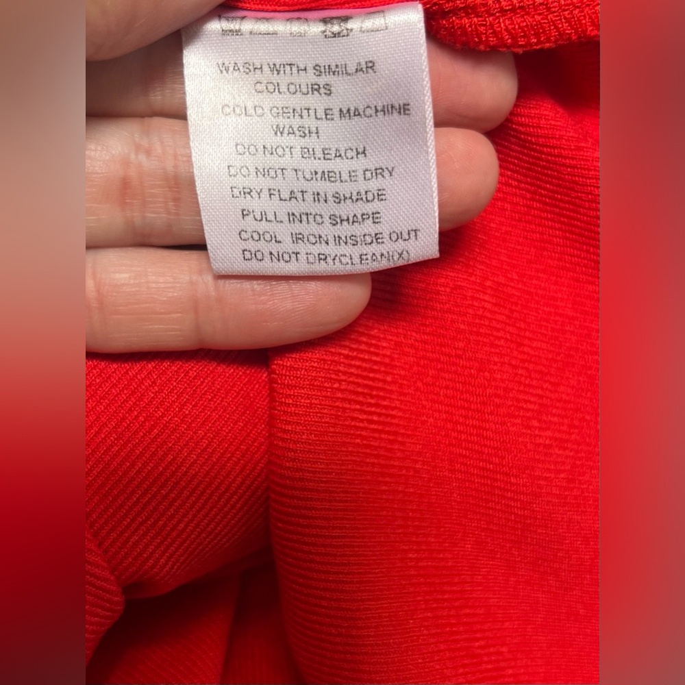 Meshki Red Cut-Out Midi Dress - Picture 10 of 10
